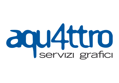 Logo aqu4ttro servizi grafici